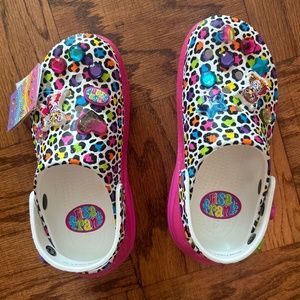 Lisa Frank Platform Crocs Size 6